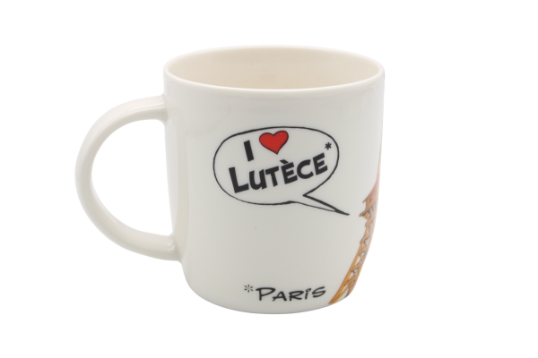 Asterix und Obelix/Asterix Tassen/Becher Je táime Paris Ich liebe Lutetia von Links